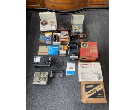 Assorted Equipment to include Grundig Recorder, Rees Mace and PYE Radios, Polaroid and Kodak Cameras, and others. 
