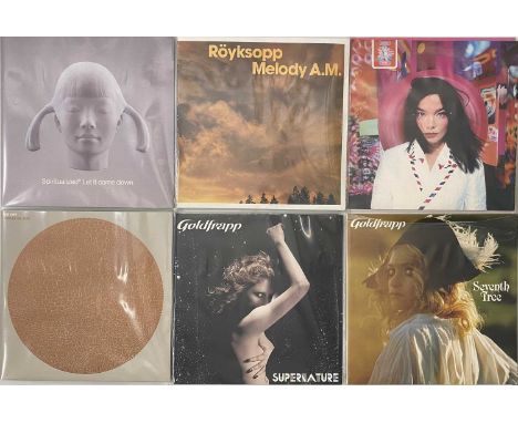 ELECTRONIC/ DOWNTEMPO - LP PACK. A quality selection of 7 LPs. Artists/ titles include Bjork inc Post (TPLP51L, UK og press o
