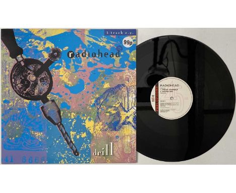 RADIOHEAD - DRILL EP 12" (UK OG - PARLOPHONE 12R 6312). A superb copy of Radiohead's debut 12" release 'Drill EP' (12R 6312, 