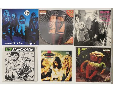 RIOT GRRRL - LP / 7" COLLECTION. A collection of 8 x LPs / 12", 21 x 7" and 1 x cassette. LP/ 12" Titles include Babes in Toy