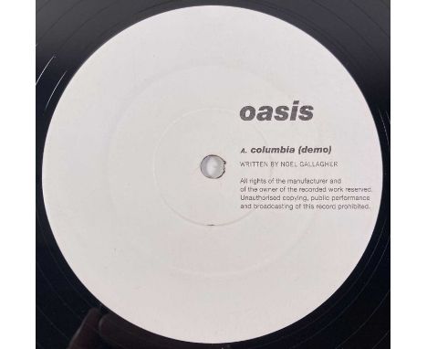 OASIS - COLUMBIA 12" (UK S/SIDED PROMO - CTP 8). A scarce, original 12" promo copy of Oasis' 1993 single Columbia (CTP 8, 199