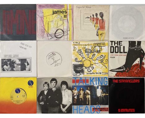 PUNK / WAVE - 7" COLLECTION. A collection of around 100 x 7". Artists/ Titles include James inc Jimone, II, Depeche Mode inc 