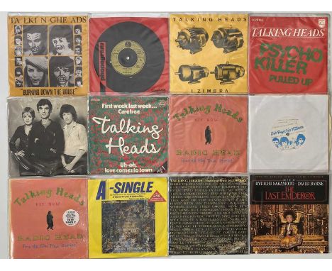 TALKING HEADS - 7" COLLECTION. A collection of 27 x 7" by Talking Heads. Titles include Burning Down the House, Izimbra, Psyc