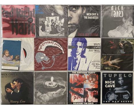 NICK CAVE &amp; RELATED - 7" COLLECTION. A collection of around 23 x 7". Artists/ Titles include Nick Cave inc Red Right Hand