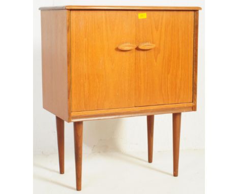 A classic, retro, vintage 1970's, Danish Style, teak LP / record cabinet of small proportionsBritish Modern Design - A Mid Ce