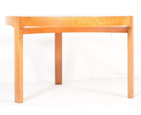 A vintage retro mid century 1960's / 1970’s British design, 'Nathan Trinity' (circles) teak wood and round glass topped centr