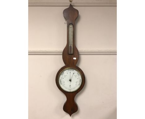 A 19th century rosewood barometer 