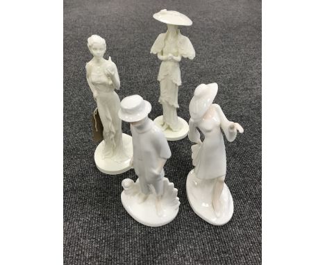 Four Coalport Art Deco style figures 