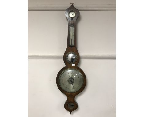 A 19th century rosewood barometer 