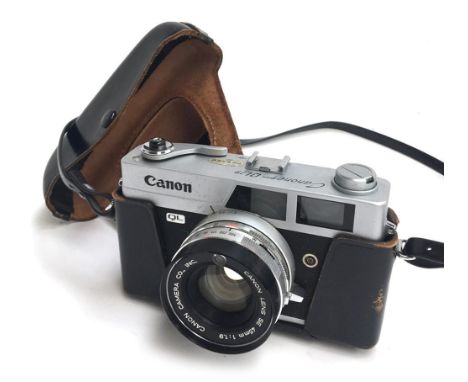 A Canon Canonet QL19 camera with 45mm f/1.9 lens 