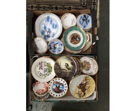 Two boxes of plates, some pictorial 