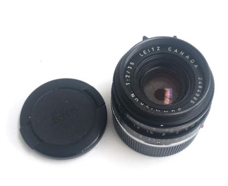 A Leitz Canada Summicron f/2 35mm Lens no.2484985, no mould or fungus