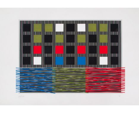 JESÚS RAFAEL SOTO (Venezuela, 1923 - France, 2005).Untitled, ca. 1992, from the Suite Olympic Centennial.Silkscreen on Vélin 