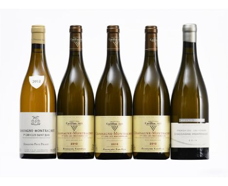 2010 Francois Carillon, Chassagne-Montrachet Premier Cru, Les Macherelles3x75cl2012 Paul-Pillot, Chassagne-Montrachet Premier