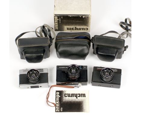 1983 SILHOUETTE-ELEKTRO with TRIPLET 69-3 f4 40mm lens, case, box, manual & passport. Serial numbers/Princelle Book codes: 11