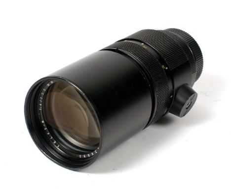 Leica Telyt-R 250mm f 4 Lens. For Leica R, single cam with slight fungus and other internal marks (condition 5F). {cabinet L}