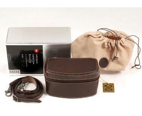 Leather Case for Leica CM Zoom Camera. (condition 3) Looks - and smells, as new. With protective pouch & makers box. {cabinet