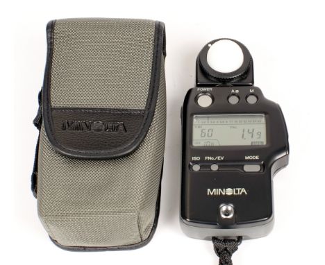 Minolta Auto Meter IV F Digital Flash & Ambient Meter. (condition 4E). With soft pouch. {cabinet F}