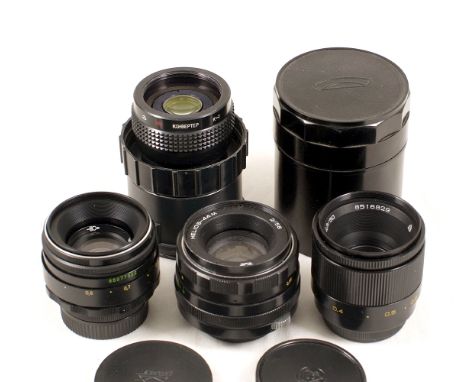 Uncommon Russian INDUSTAR-61 & Other M42 Standard Lenses. M42 screw mount lenses to include INDUSTAR-61L/Z-MC f2.8 50mm lens.