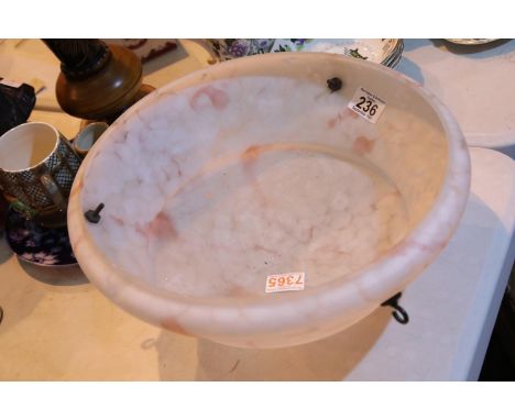 Vintage glass ceiling light (no chains). Not available for in-house P&amp;P 