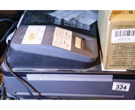 Electric Casio till with some spare rolls. Not available for in-house P&amp;P 