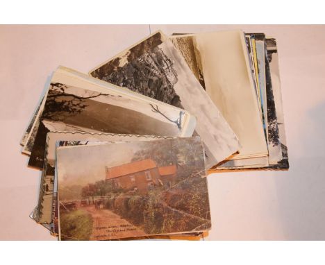 Collection of early photographic postcards, subjects including buildings and architecture, vehicles and transport etc. P&amp;