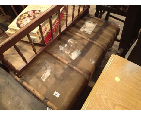 Wood bound vintage travel trunk. Not available for in-house P&amp;P. 