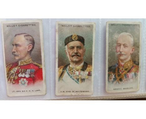 WILLS, part sets, many overseas, inc. Allied Army Leaders, Alpine Flowers, Aviation, Butterflies & Moths, Flags & Pennons, Do