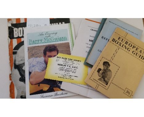 BOXING, selection, inc. booklets, Among the Heavyweights & Heavyweight Fights, both by ER Treherne, pub. in Caephilly (c.1948