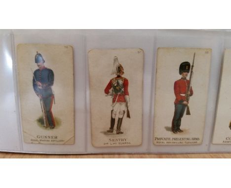GALLAHER, Types of the British Army (51-100), missing No. 55, brown, Three Pipes backs, corner crease (1), FR to VG, 49