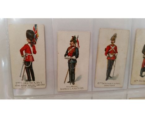 GALLAHER, Types of the British Army (1-100), complete, un-numbered, green, corner crease (1), FR to VG, 50