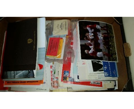 FOOTBALL, Rotherham United correspondence, inc. letters, fax, invoices & receipts, leaflets, unused letter heading, press cli