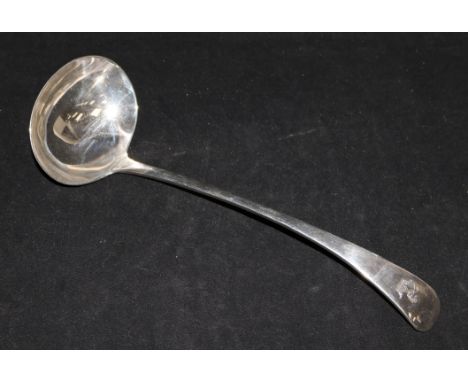 An Edwardian silver Old English pattern soup ladle by William Hutton & Sons,Sheffield, 1906.