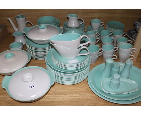 An extensive Poole pottery tea and dinner service