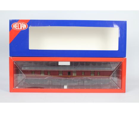 Heljan - an O gauge model BR BG maroon Mk 1 coach, # 4951, appears mint in mint original box with outer sleeve  (this does no