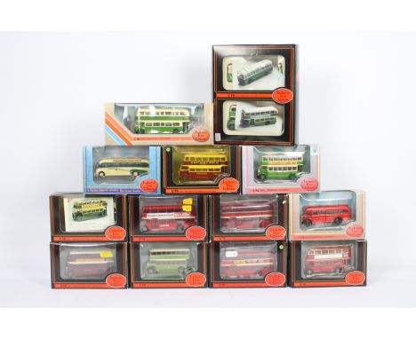 EFE - 13 boxed 1:76 diecast model buses from EFE. Lot includes EFE #10129 AEC RT London Transport 'Festival of Britain'; #285