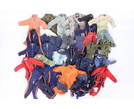 Palitoy, Action Man - A collection of over 30 loose items of Action Man uniforms consists mainly of jumpsuits, jackets, and j