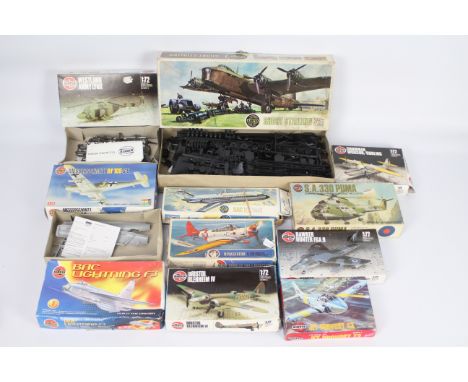 Airfix - 11 boxed Airfix plastic model kits in various scales. Lot includes Airfix #06002-4 1:72 Short Stirling; #02034-9 1:7