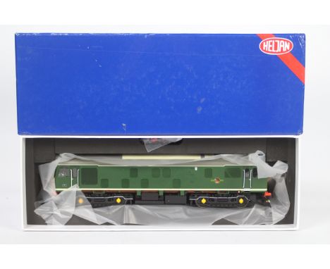 Heljan - an O gauge model BR class 25 WSYP diesel electric locomotive, BR green livery, # 2551 appears mint in original box, 