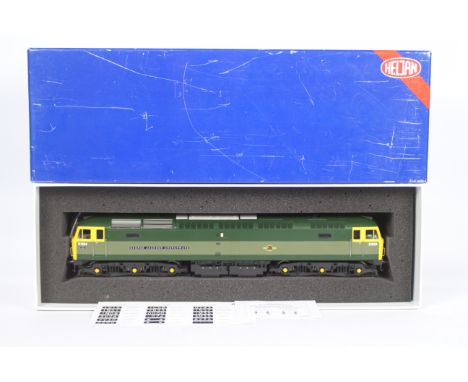 Heljan - an O gauge model BR class 47 diesel electric locomotive, two-tone green livery, op no D 1664, # 4884, appears mint i