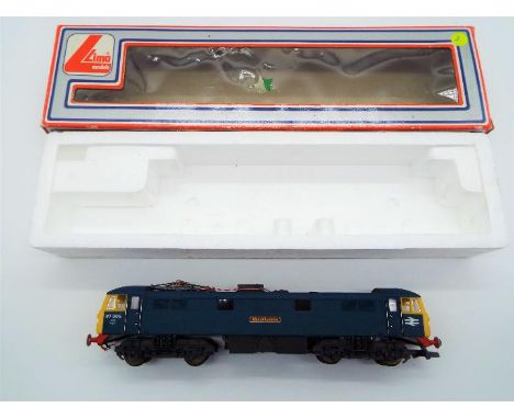 Lima - an OO gauge model diesel electric locomotive, 'City of London' op no 87005, blue livery with yellow ends # 205125 MWG,