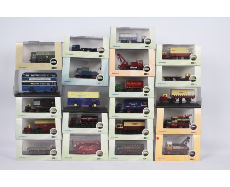 Oxford Diecast, Corgi Trackside - A fleet of 21 boxed 1:76 scale diecast commercial model vehicles from several Oxford Diecas