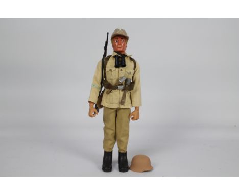 Palitoy, Action Man - A Palitoy Action Man figure in Afrika Korp outfit. The eagle-eye, blond flock haired, ''muscle' body fi