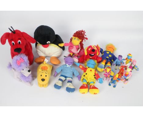 Tweenies - Pingu - Clifford the big red dog &amp; friends. A 20cm Pingu soft toy from The Pyrgos Group 2003 with growler but 