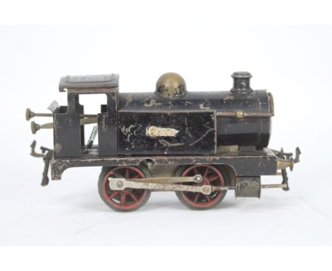 Hornby - MLDL - A rare early 1920s MLDL branded clockwork O gauge 0-4-0 tank engine named Zulu. This loco shows signs of age 