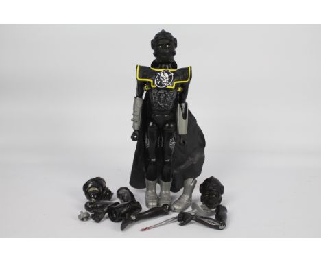 Palitoy, Action Man - An unboxed Palitoy Action Man 'Captain Zargon Space Pirate' figure with spare parts. The figure in blac