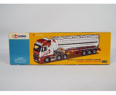 Corgi - A Corgi limited edition 1:50 scale truck - Lot is a #AN14001 Volvo FH General Purpose   Tanker. The die-cast model is