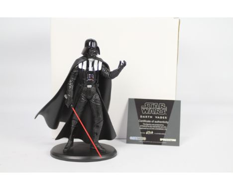 STAR WARS Darth Vader figure by ATTAKUS for De Agostini. Limited Edition #6713. 23cm high. Never displayed. Item is in mint c