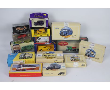 Corgi - 15 boxed diecast model vehicles in various scales from differing Corgi ranges. Lot includes #80008 Limited Edition 'V