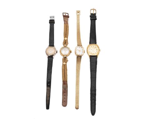 Assorted lady's wristwatches, to include a 9ct gold hallmarked 'Everite', Vintage Timex, Vintage Tegrov and an Ingersoll.
